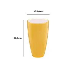 Verre 500ml, Jaune moutarde