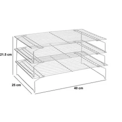 Volette à pâtisserie, 3 pièces, Argent