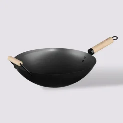 Wok en acier, 35 cm