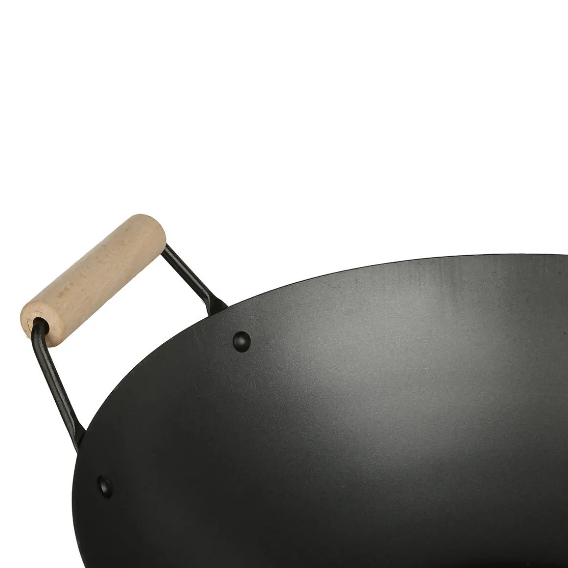 Wok en acier, 35 cm
